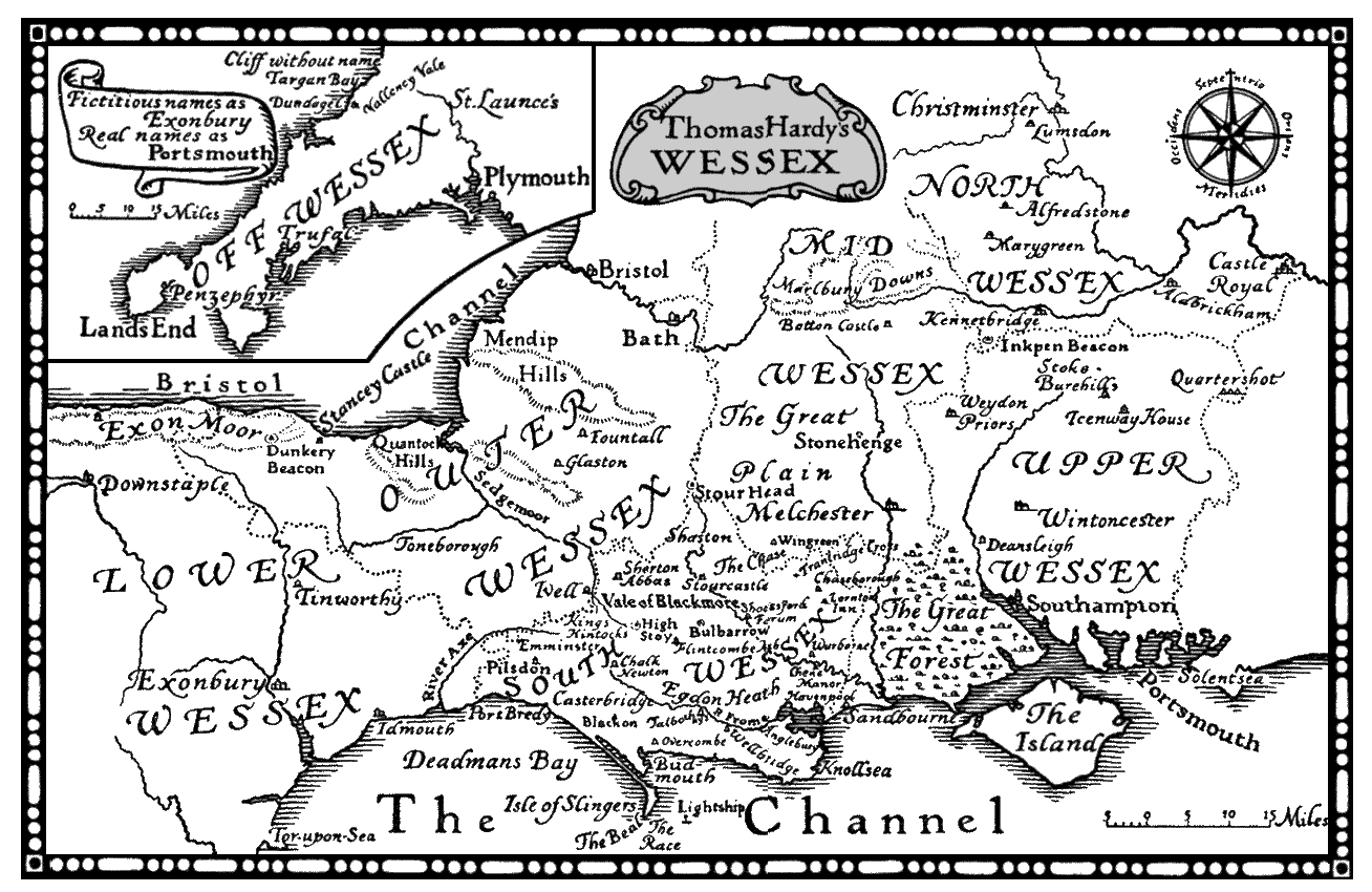 A black and white map.